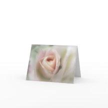 ソフトピンクのローズグリーティングカード