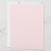 ソフトピンクのローズ ウェディング 招待状 招待状 (裏面)