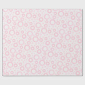ソフトピンクの円 ラッピングペーパー (フラット)