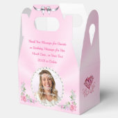 ソフトピンクの写真、お気に入りボックスパーソナライズされた フェイバーボックス (オープン)