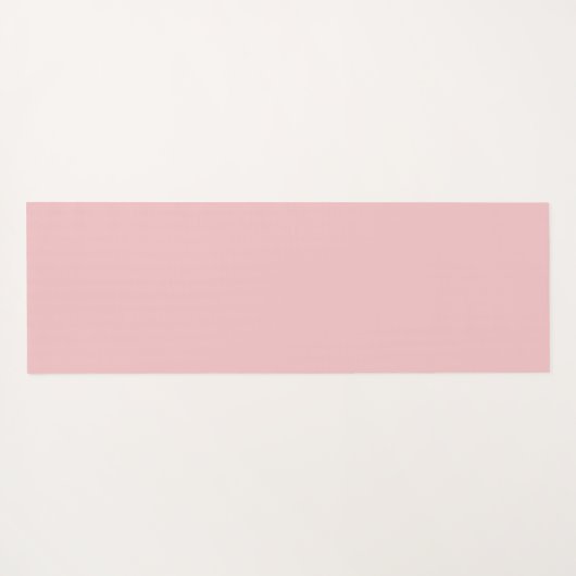 ソフトピンクの家族の写真パーソナライズされた ヨガマット (裏面(横))