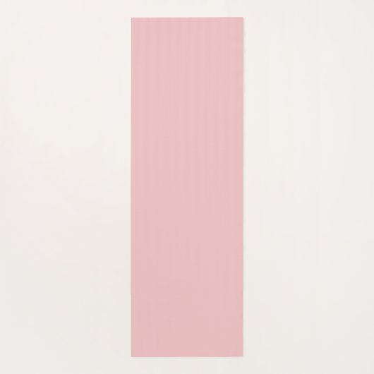 ソフトピンクの家族の写真パーソナライズされた ヨガマット (裏面)