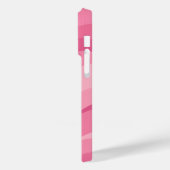ソフトピンクの抽象的な波模様 Case-Mate iPhoneケース (裏面 / 左)