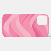 ソフトピンクの抽象的な波模様 Case-Mate iPhoneケース (裏面 (横))
