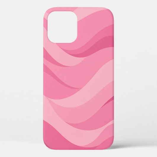 ソフトピンクの抽象的な波模様 Case-Mate iPhoneケース (裏面)