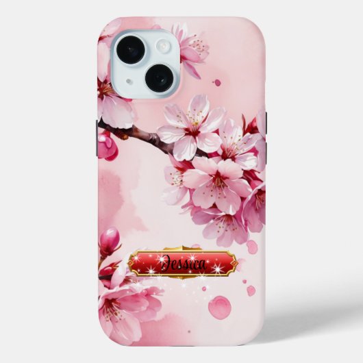 ソフトピンクの桜のiPhone/iPadケース Case-Mate iPhoneケース (裏面)