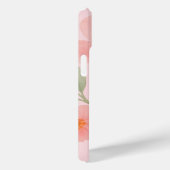 ソフトピンクの水の色のフローラルパターンイラストレーション Case-Mate iPhoneケース (裏面 / 右)