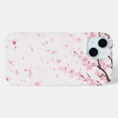 ソフトピンクの水彩桜の花のiPhoneケース Case-Mate iPhoneケース (裏面 (横))