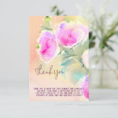 ソフトピンクの水色の花をカスタマイズ可能 カード (スタンド正面)