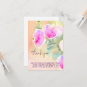 ソフトピンクの水色の花をカスタマイズ可能 カード (正面/裏面インサイチュ)