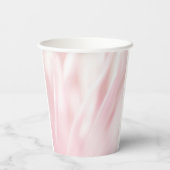 ソフトピンクの紙コップ（ブラシ仕上げ） 紙コップ (裏面)