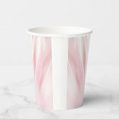 ソフトピンクの紙コップ（ブラシ仕上げ） 紙コップ (右)