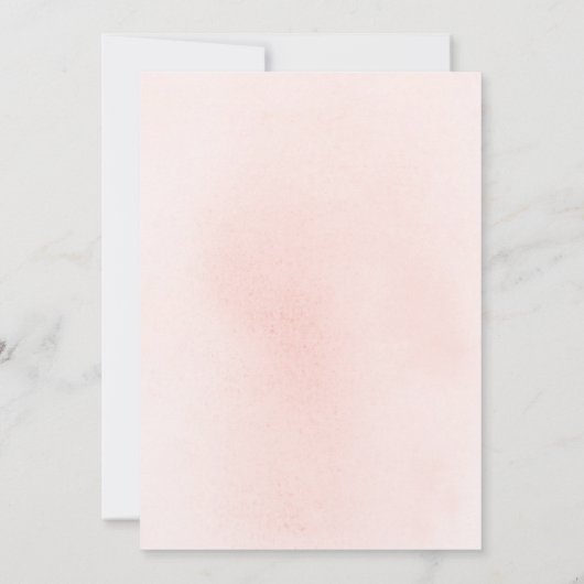 ソフトピンクの花のリハエレガントーサルディナー 招待状 (裏面)