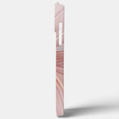 ソフトピンクの花の夢の抽象的なフラクタルアートフラワー Case-Mate iPhoneケース (裏面 / 左)