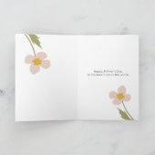 ソフトピンクの花マザーズデイカード サンキューカード (内部)