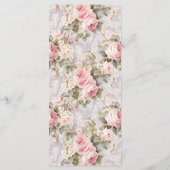 ソフトピンクの花 メニュー (裏面)