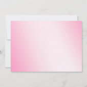 ソフトピンクの雪の結晶ブライダルシャワー招待3 招待状 (裏面)