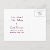 ソフトピンクの雪はがきを保存2 案内ポストカード (裏面)