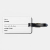 ソフトピンクの雲 – Dreamy Skyテクスチャ ラゲッジタグ (裏面横)