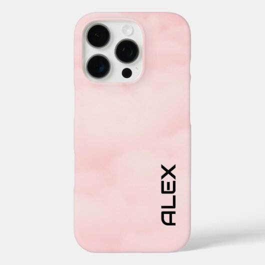 ソフトピンクの雲 – Dreamy Skyテクスチャ Case-Mate iPhoneケース (裏面)