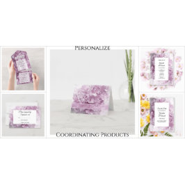 ソフトピンクアジサイの結婚式の日付を保存 案内ポストカード