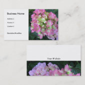 ソフトピンクアジサイ 名刺 (正面/裏面)