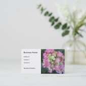 ソフトピンクアジサイ 名刺 (スタンド正面)