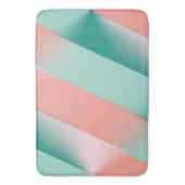 ソフトピンクアンバーユッカアーバーグリーンシームル バスマット (正面縦)