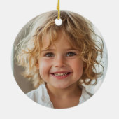 ソフトピンクエレガントのメリークリスマスツリー写真 セラミックオーナメント (裏面)