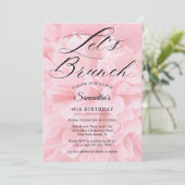 ソフトピンクエレガントクレッツブルンチ任意のイベントパーティー 招待状 (スタンド正面)