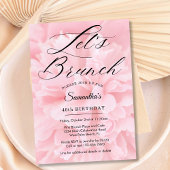ソフトピンクエレガントクレッツブルンチ任意のイベントパーティー 招待状