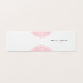 ソフトピンクエレガント曼荼羅 名刺 (外部フラット)