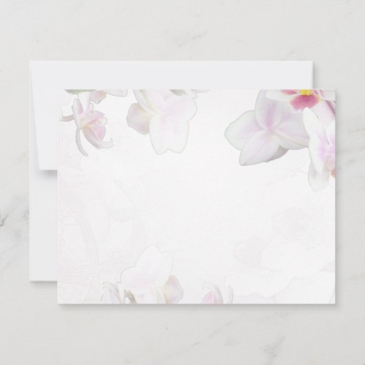 ソフトピンクオーキッド葬儀悔やみや弔慰 サンキューカード (裏面)