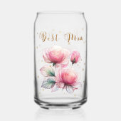 ソフトピンクシフォンバラ ガラス缶 (正面)