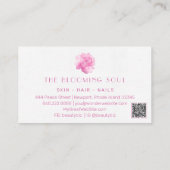 *~*ソフトピンクスQRロゴフォトフローラAR26ヴィンテージ 名刺 (裏面)