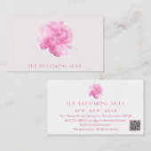 *~*ソフトピンクスQRロゴフォトフローラAR26ヴィンテージ 名刺 (正面/裏面)