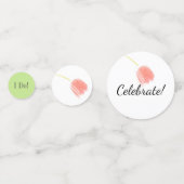 ソフトピンクチューリップブライダル コンフェッティ (裏面)