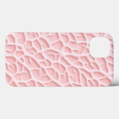 ソフトピンクテクスチャーiPhoneケース 有機的なライン Case-Mate iPhoneケース (裏面 (横))