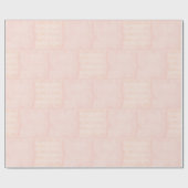 ソフトピンクドットとダイヤモンドデザイン ラッピングペーパー (フラット)