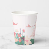 ソフトピンクドリーミープリンセス城紙カップ 紙コップ (右)