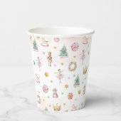 ソフトピンクナツクラッカー誕生日パーティー 紙コップ (裏面)