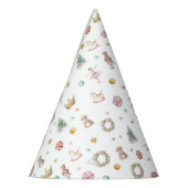 ソフトピンクナツクラッカー誕生日 パーティーハット (左)