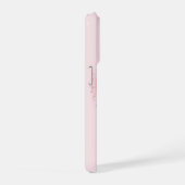 ソフトピンクハートのiPhone 15 Proケース iPhoneケース (右側面)