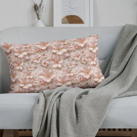 ソフトピンクパステルフローラ 枕カバー