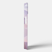 ソフトピンクパープル抽象芸術ピラミッドパターンデザイン Case-Mate iPhoneケース (裏面 / 右)