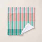 ソフトピンクピーチアンバーユッカ&アーバーグリーントランス バスタオルセット (ウォッシュタオル)