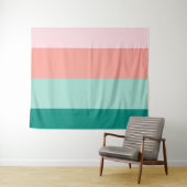 ソフトピンクピーチアンバーユッカ&アーバーグリーンホリズ タペストリー (インサイチュ(横))