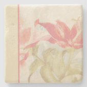 ソフトピンクフローラコースター ストーンコースター (正面)