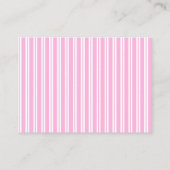 ソフトピンクフローラティーブライダルシャワーレシピ エンクロージャーカード (裏面)