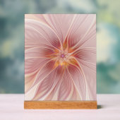 ソフトピンクフローラドリーム抽象芸術フラクタルアートフラワー アクリルサイン (ニュートラル)